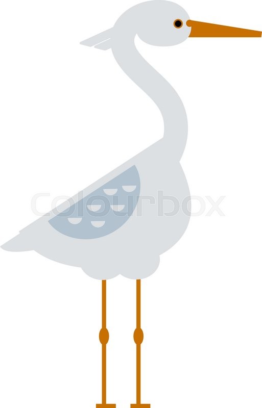 Stork Lovely Bird, Crane Grus And Bird Stock Vector Colourbox 513x800 Stork Lovely Bird, Crane Grus And Bird Stock Vector Colourbox