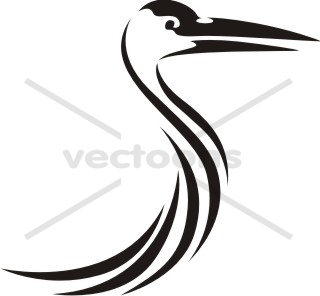 Swish Style Sandhill Crane Bird Icon Logo 320x296 Swish Style Sandhill Crane Bird Icon Logo