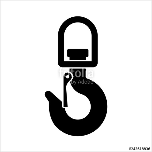 500x500 Crane Hook Icon, Tow Hook Stock Image And Royalty Free Vector