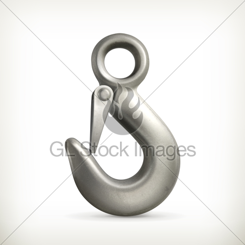 500x500 Lifting Hook Vector Gl Stock Images