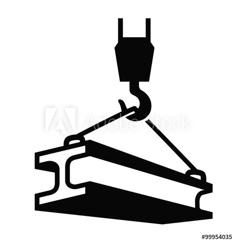 485x500 Crane Hook Vector