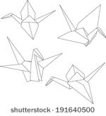 150x164 Origami Bird Silhouette