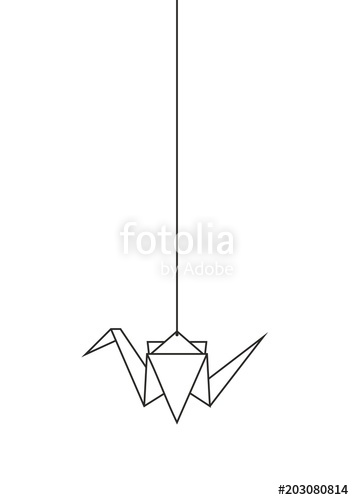 354x500 Paper Crane Origami Vector Stock Photo And Royalty Free Images
