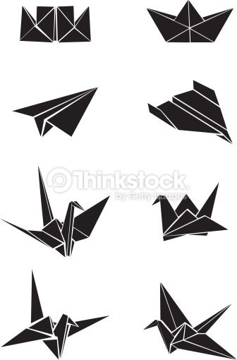 336x510 Vecrot Set Of Origami Paper Boats, Planes And Cranes Branding