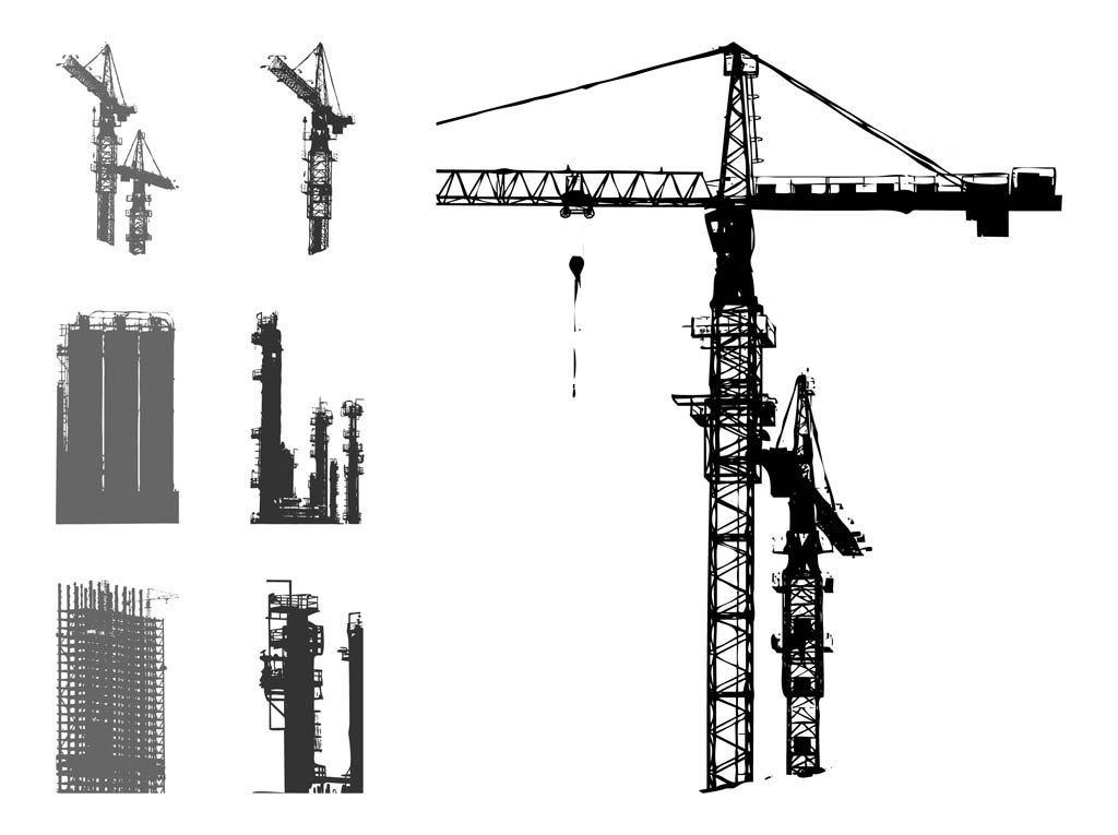 1024x765 Scaffolds Graphics Set Vector Art Graphics