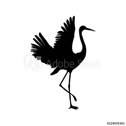 500x500 Crane Silhouette