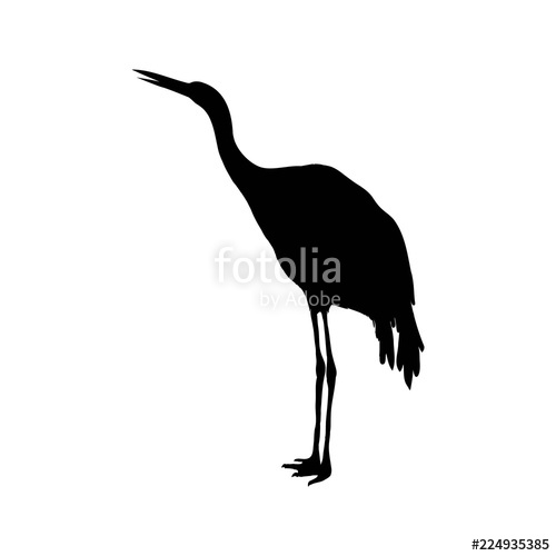 500x500 Crane Silhouette