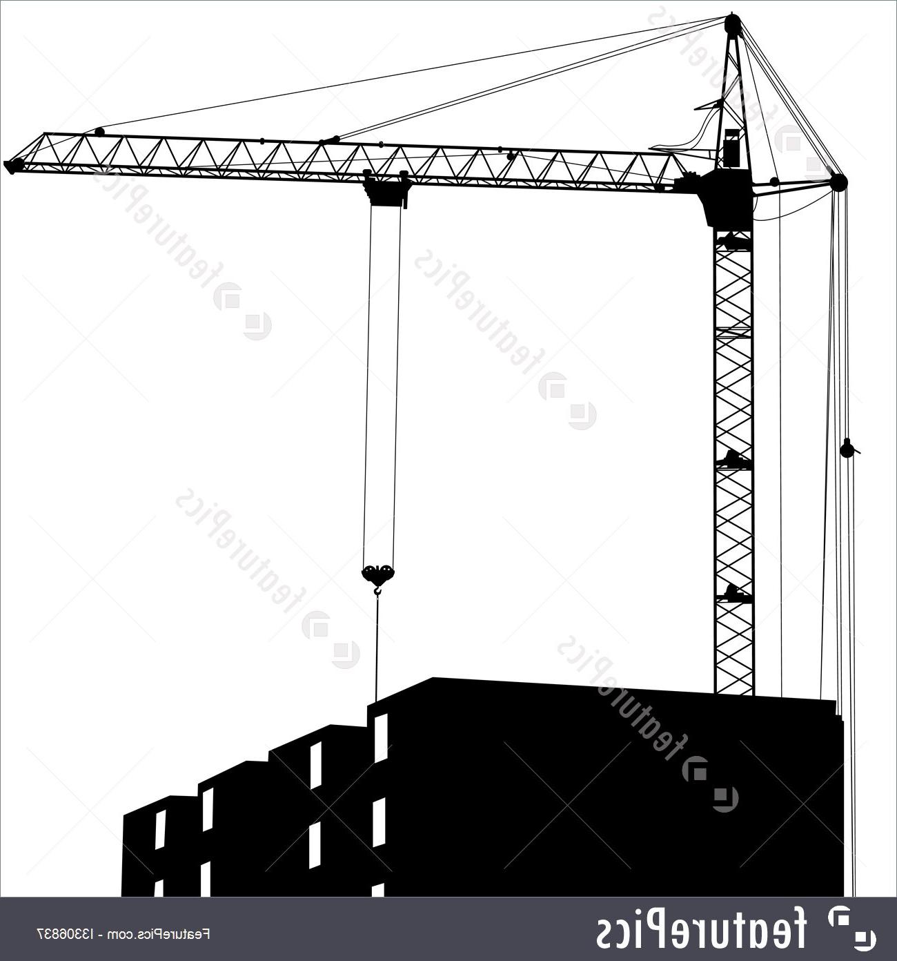 1300x1392 Best Free Construction Crane Silhouette Images Free Vector Art