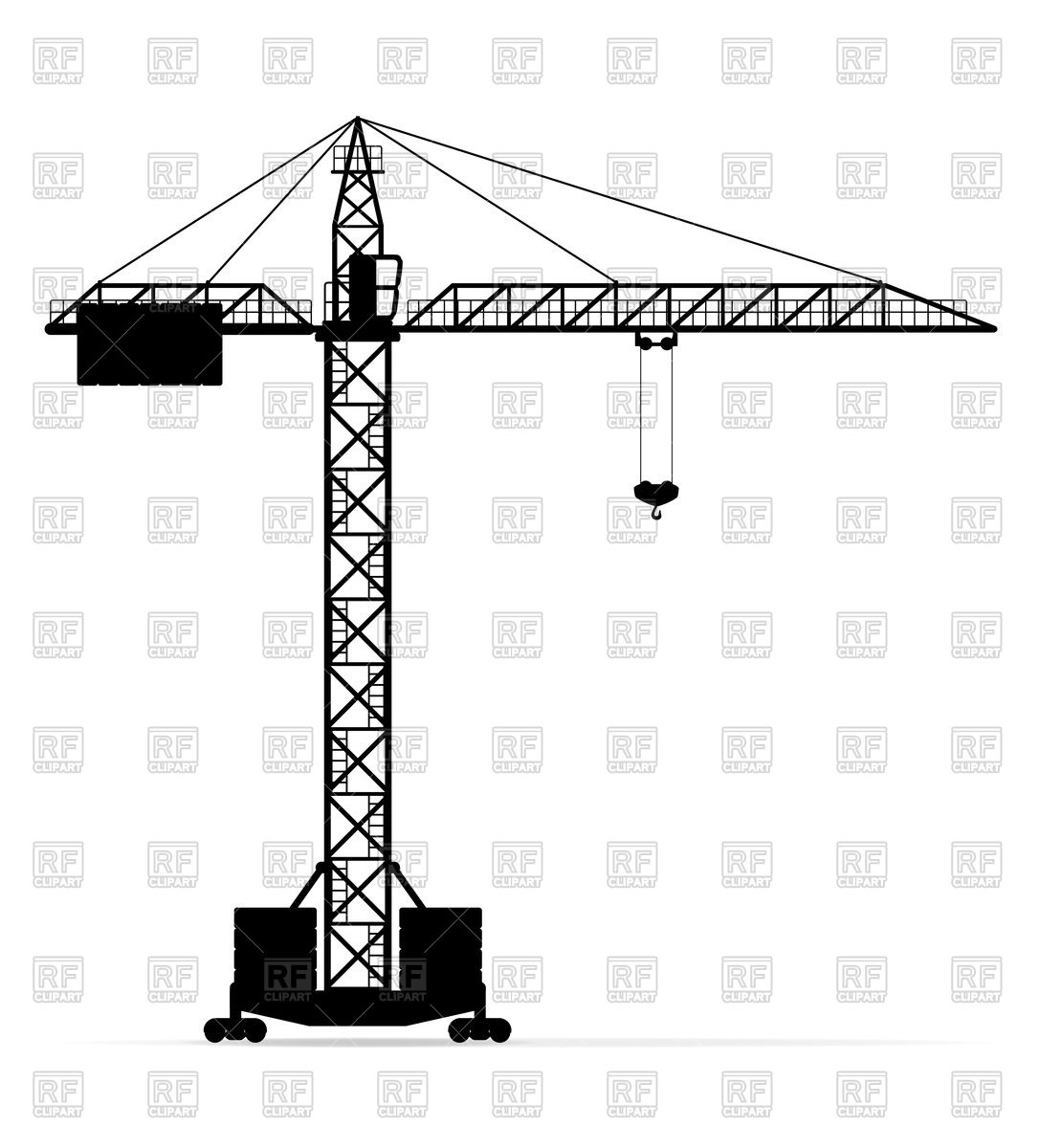 1086x1200 Building Crane Black Silhouette Vector Image Of Silhouettes