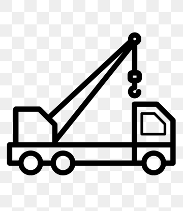 Crane Truck Vector