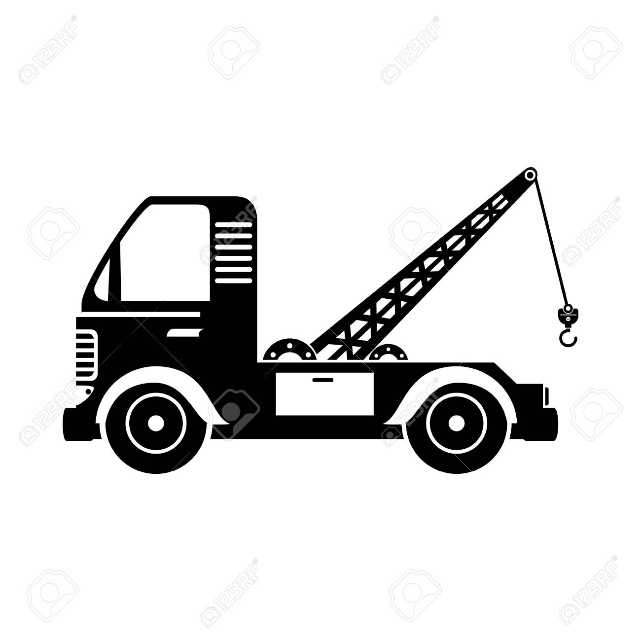 1300x1300 Top Crane Truck Vector Speed Test