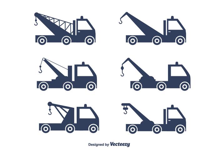 700x490 Towing Truck Vector Set