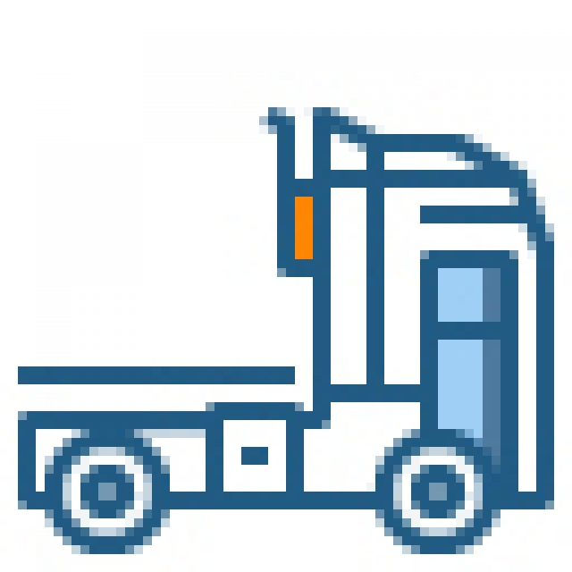 640x640 Trailer Construction Crane Truck Lorry Tow Truck Truck Icon