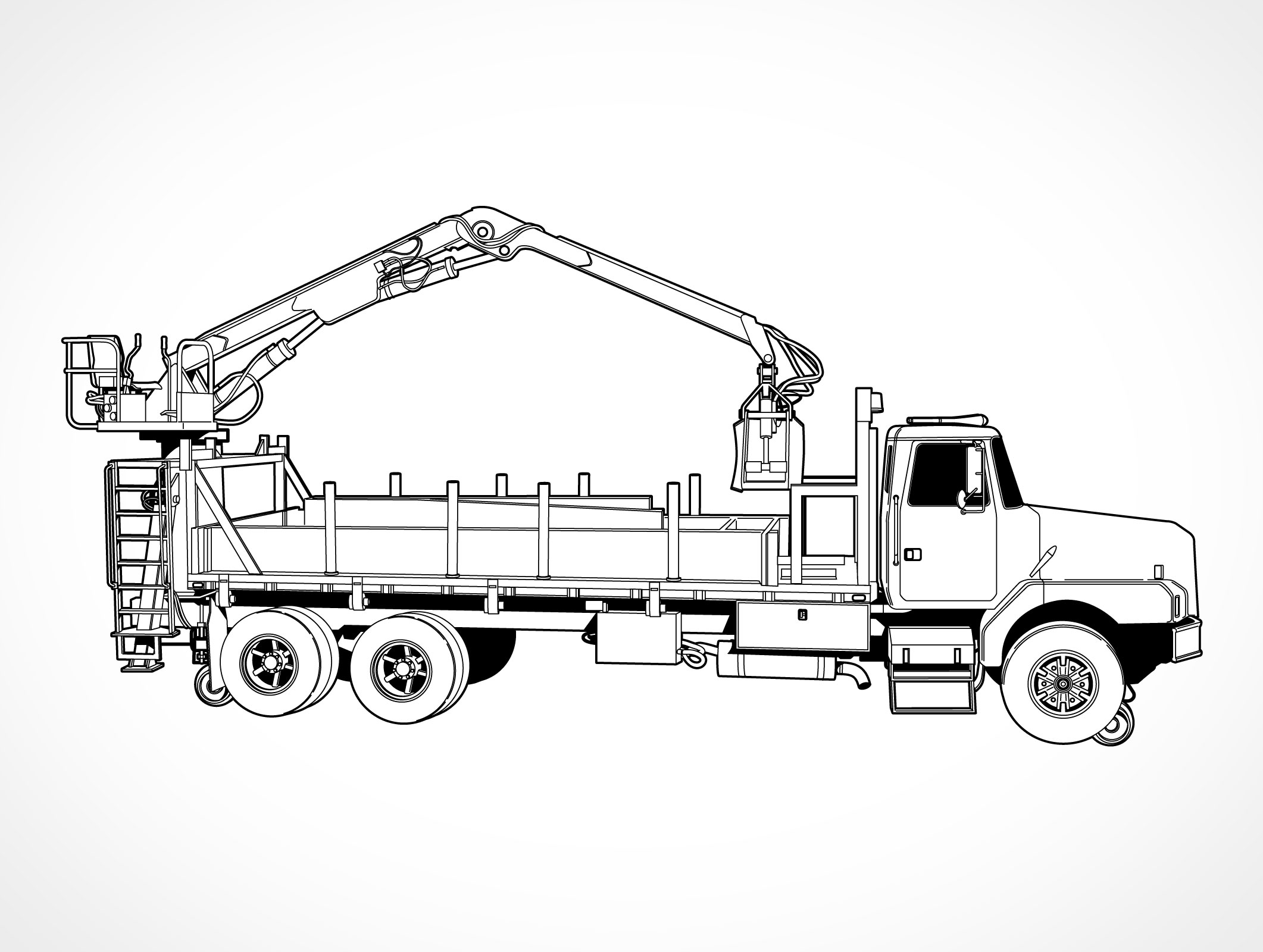2122x1600 Utility Crane Truck