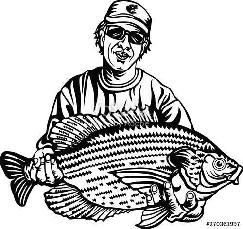 500x471 Fisherman And Crappie Fish