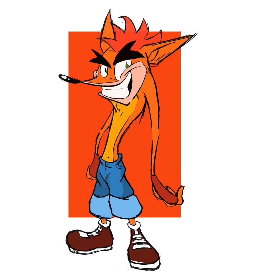 859x930 Crash Bandicoot