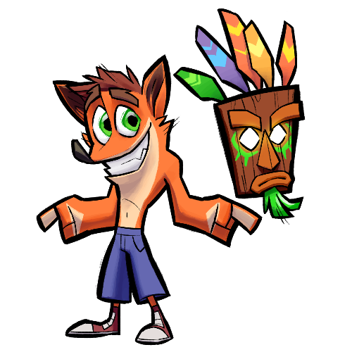 500x500 Crash Bandicoot Fan Art Clipart Images Gallery For Free Download