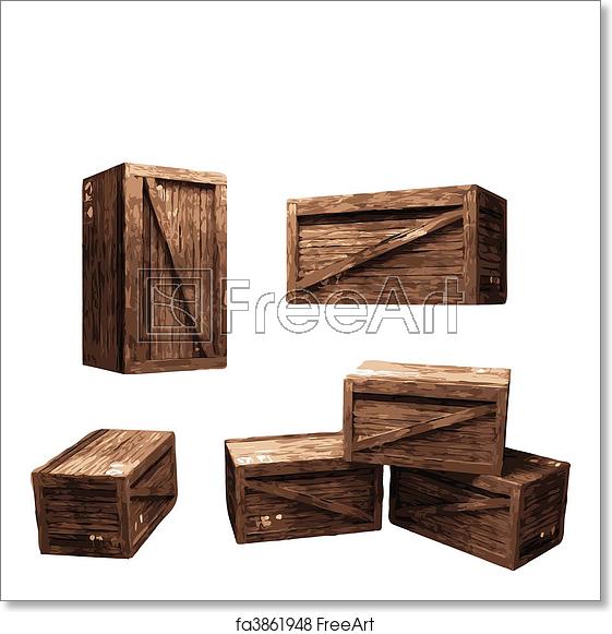 Free Art Print Of Wooden Crate 561x581 Free Art Print Of Wooden Crate