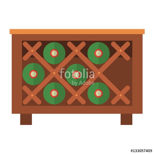 Wine Bottles In Wooden Crate Box Vector Illustration Stock Image 500x500 Wine Bottles In Wooden Crate Box Vector Illustration Stock Image