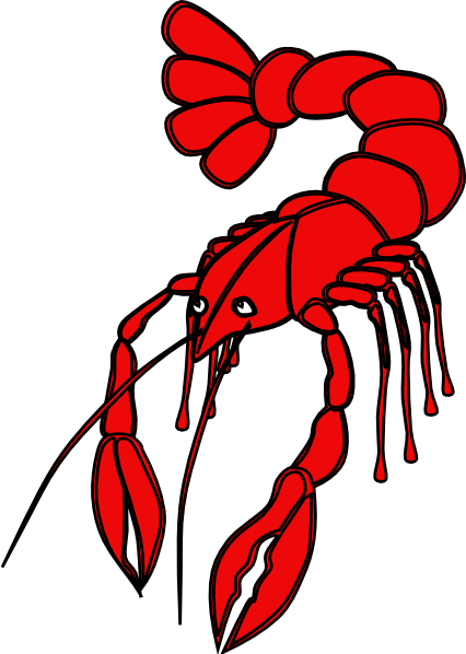 426x598 Crawfish Vector Art