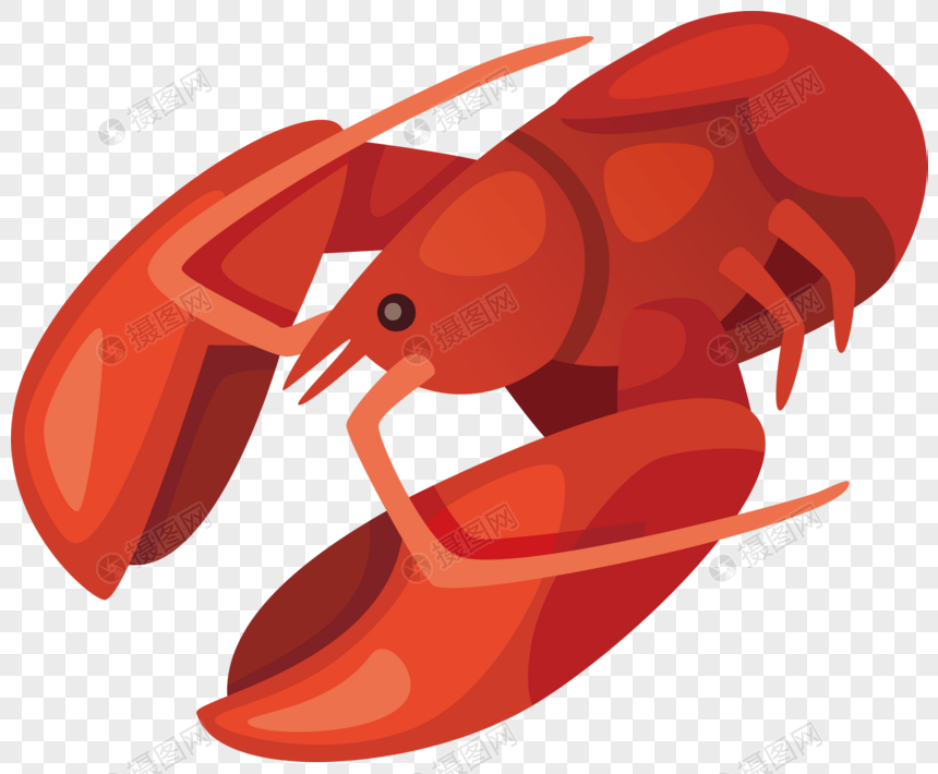 860x710 Vector Elements Of Hand Drawn Cartoon Food Ingredients Crayfish