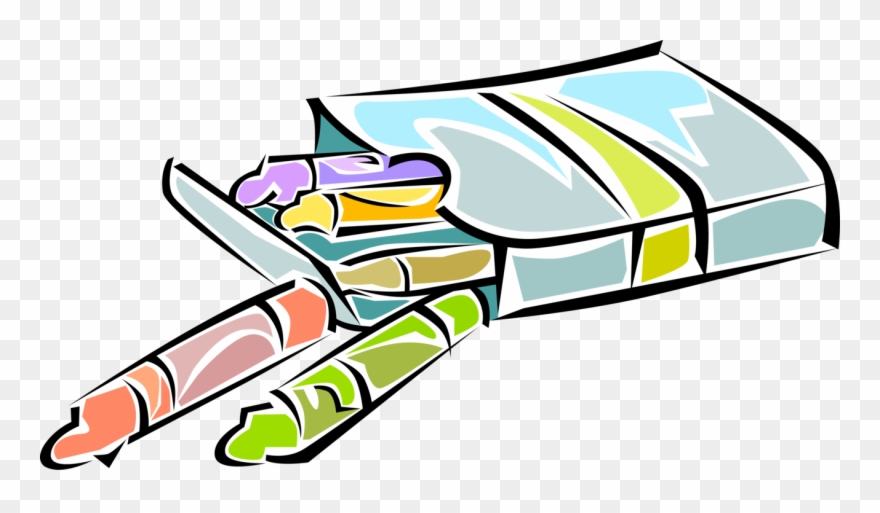 880x513 Vector Illustration Of Box Of Crayola Children's Coloring Clipart