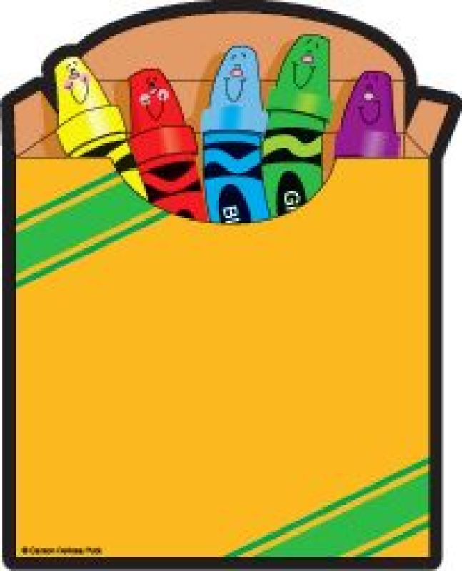 647x800 Box Of Crayons Clipart