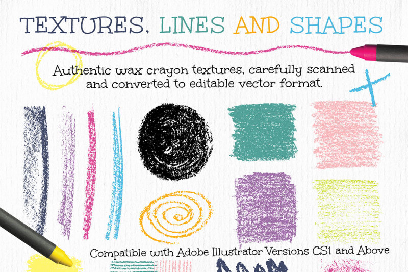 800x533 Crayon Textures And Patterns For Adobe Illustrator