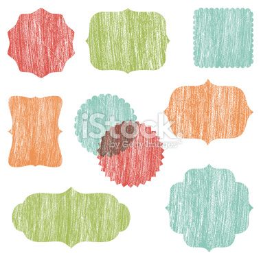 380x379 Set Of Frames With A Crayon Texture Colors Are Global And Can Be