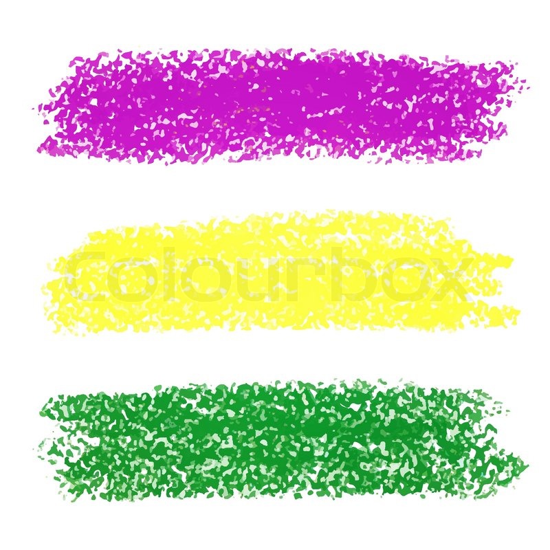 800x800 Vector Mardi Gras Pastel Crayon Brush Stock Vector Colourbox