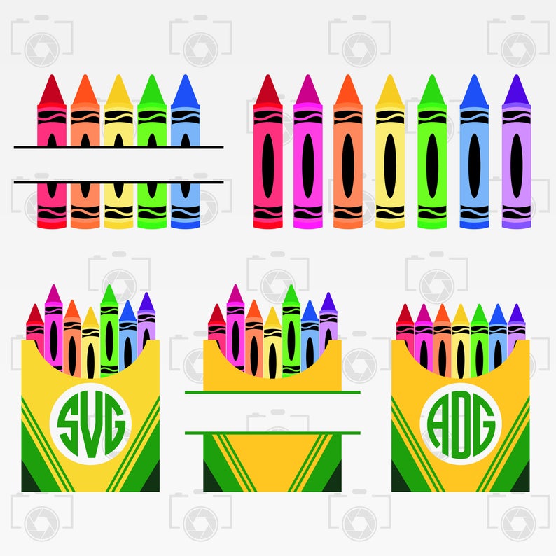 794x794 Crayon Crayon Vector Crayon Bundle Digital Clipart For Etsy
