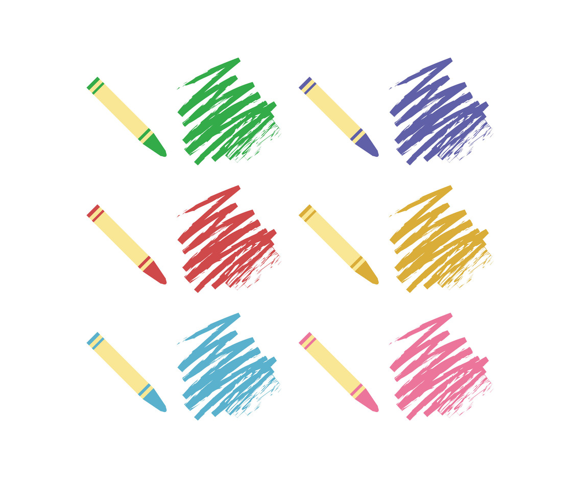 1136x936 Set Of Crayons Vector Art Graphics