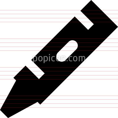 400x400 Coloring Book Crayon Vector Icon