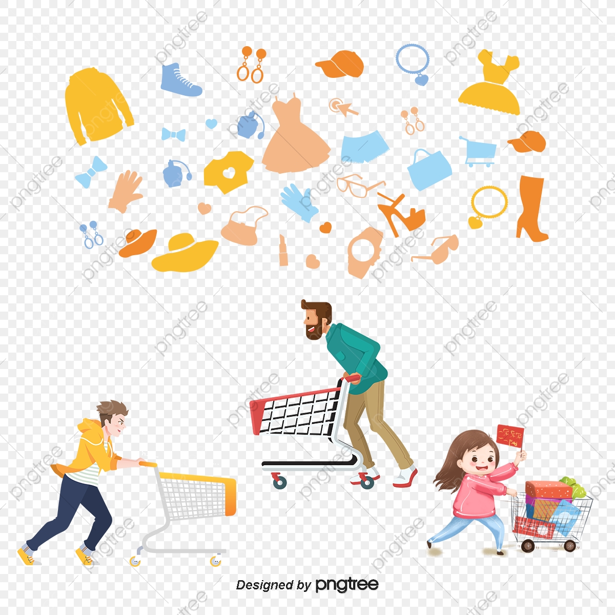 1200x1200 Crazy Shopping Festival, Shopping Vector, Commodity Rain, Discount