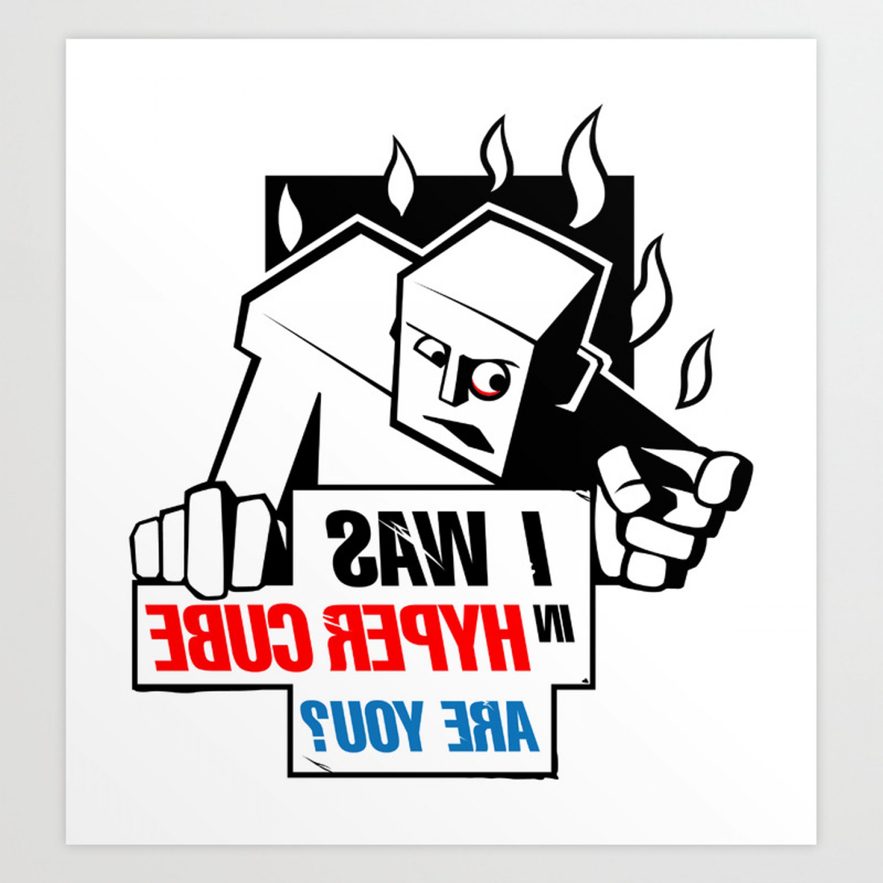 1800x1800 Funny And Crazy Vector Label I Was In Hyper Cubeprint Soidergi