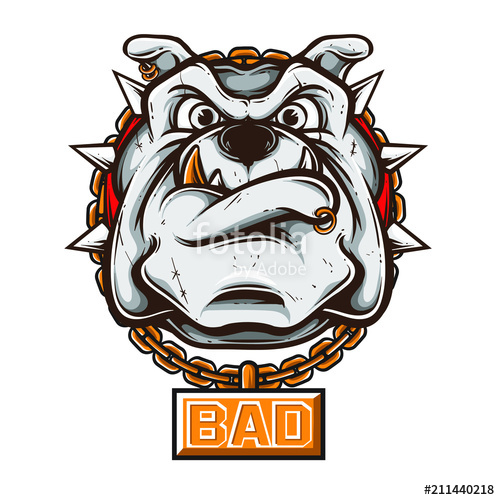 500x500 Bull Dog Crazy Stock Image And Royalty Free Vector