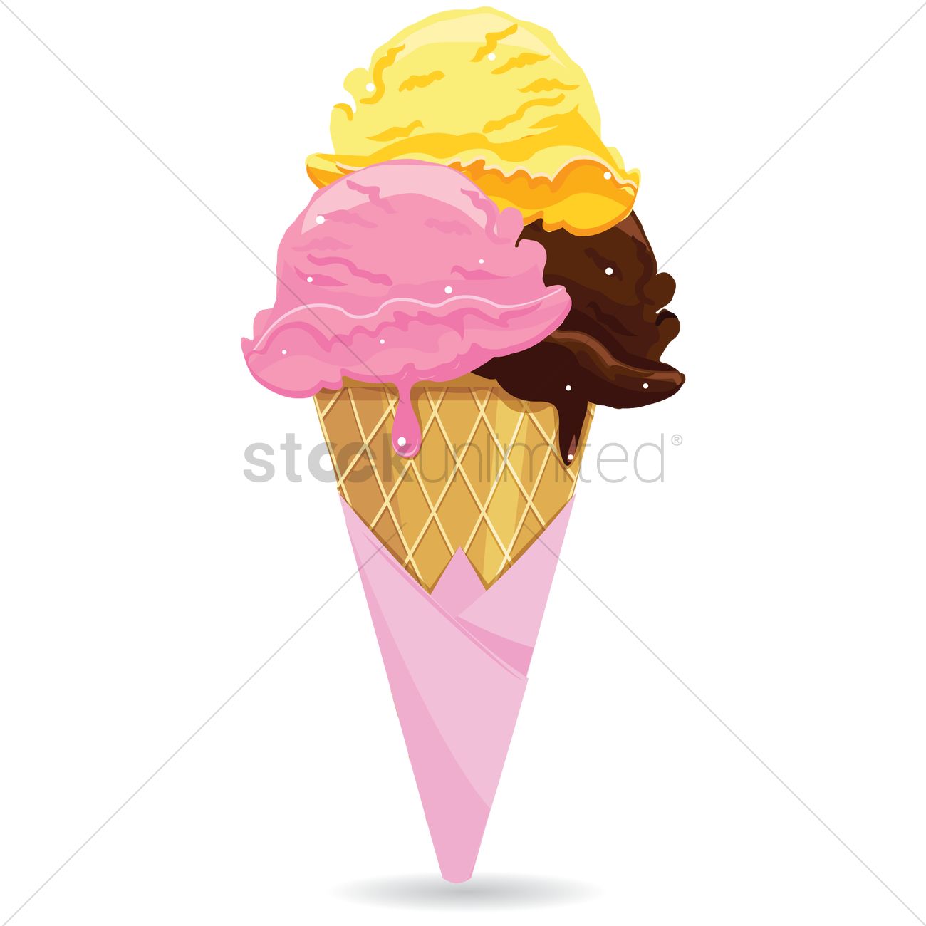 1300x1300 Free Ice Cream Vector Image