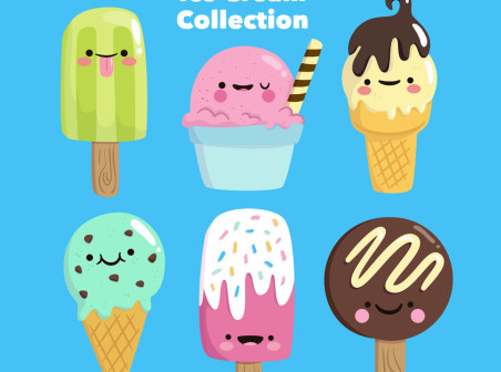 452x336 Lovely Smiley Face Ice Cream Vector Material Icons Free Lovely