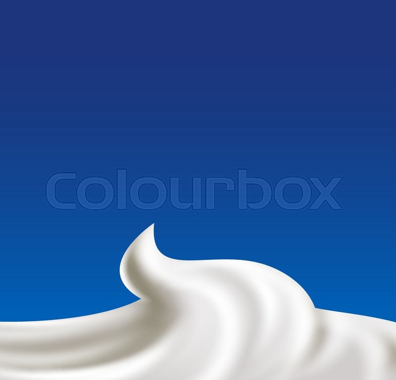 800x768 Whipped Cream Vector Illustration Stock Vector Colourbox