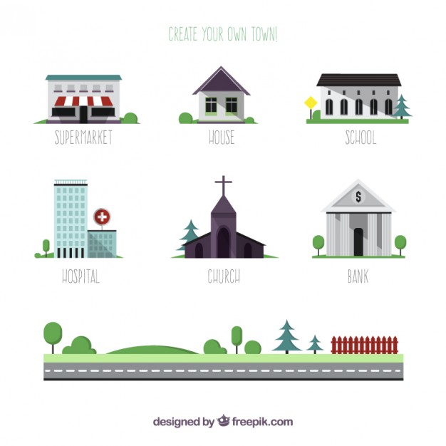 Create Your Own Town Vector Free Download 626x626 Create Your Own Town Vector Free Download