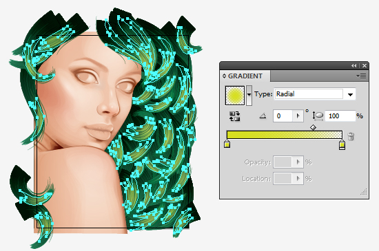 550x365 How To Create A Vector Portrait With Curly Hair In Adobe Illustrator