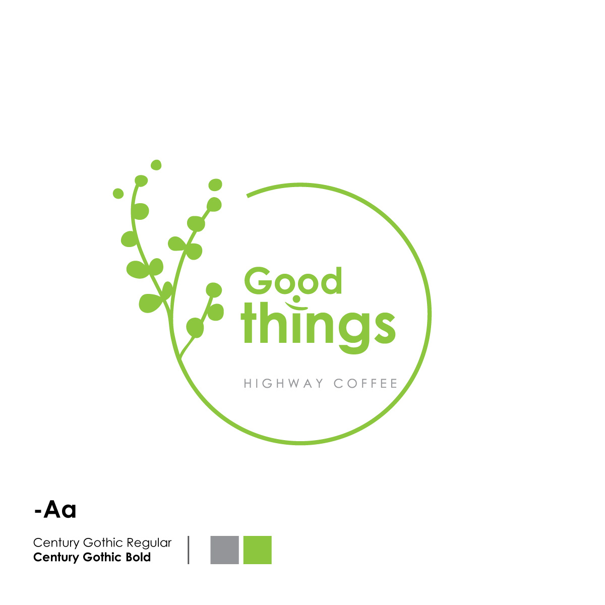 1200x1200 Good Things Vector Logo Typography Logo