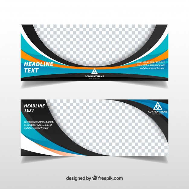 626x626 Creative Banners Of Abstract Shapes Vector Free Download