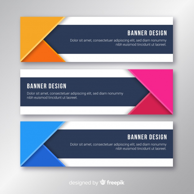 626x626 Creative Banners With Abstracts Shapes Vector Free Download