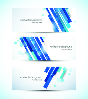 340x385 Abstract Creative Banners Vector Set Free Vector In Encapsulated