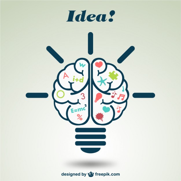 626x626 Creative Brain Illustration Vector Free Download