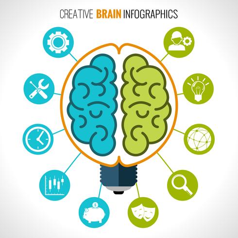 490x490 Creative Brain Infographics