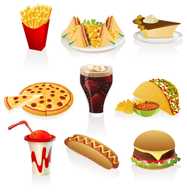 620x644 Fastfood Vector