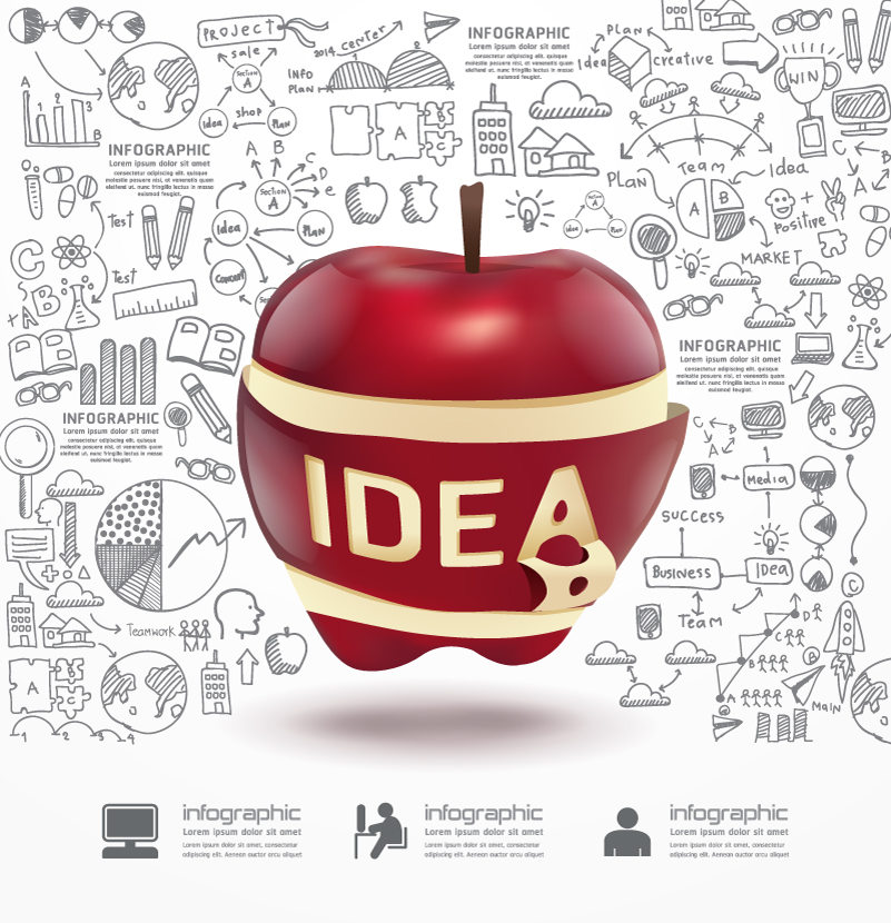 801x830 Infographic Idea Plan Creative Vector Free Vector Graphic Download