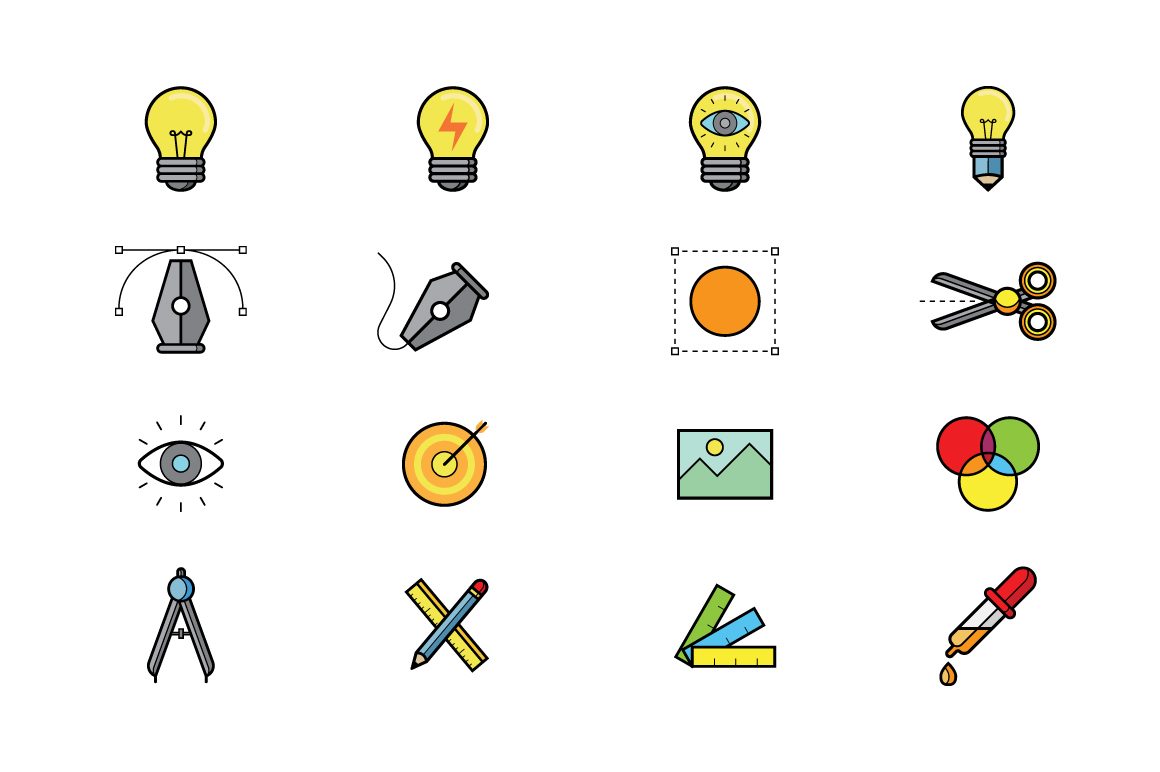 1160x772 Creative Vector Icon Set Vol
